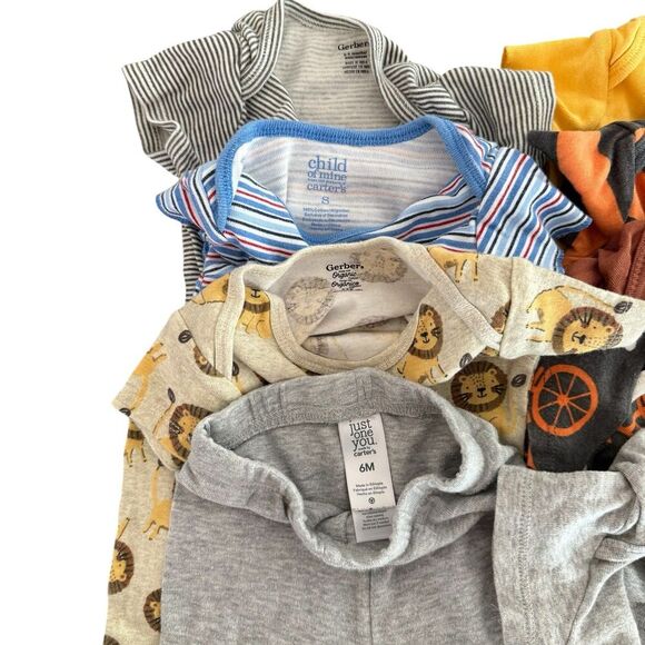 Baby Boy Bundle Lot Set 10PC Size 6M Onesies Pants Overall Jumpsuit - Picture 6 of 7